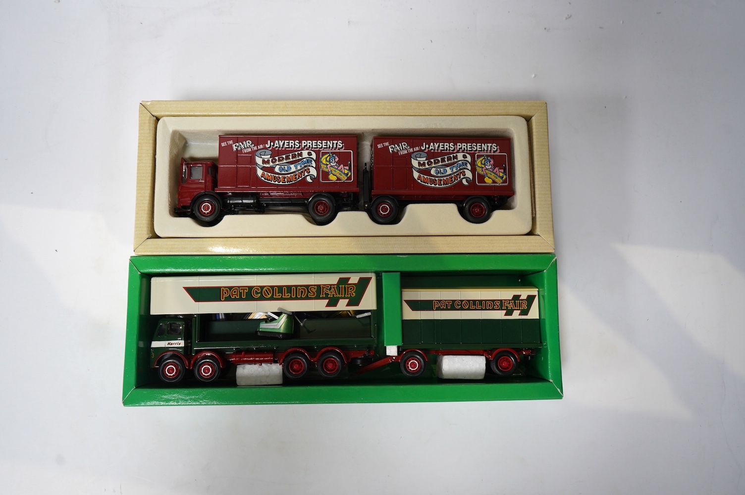 Ten boxed Corgi fairground related vehicle sets from series including; Corgi Classics, Vintage Glory of Steam, etc. vehicles including; a Fowler’s Showman’s Engine and Caravan (80110), a Millenium Collection Fowler B6 (8